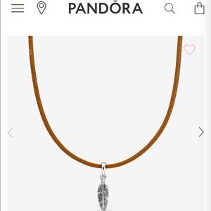 Pandora Leather Choker Necklace